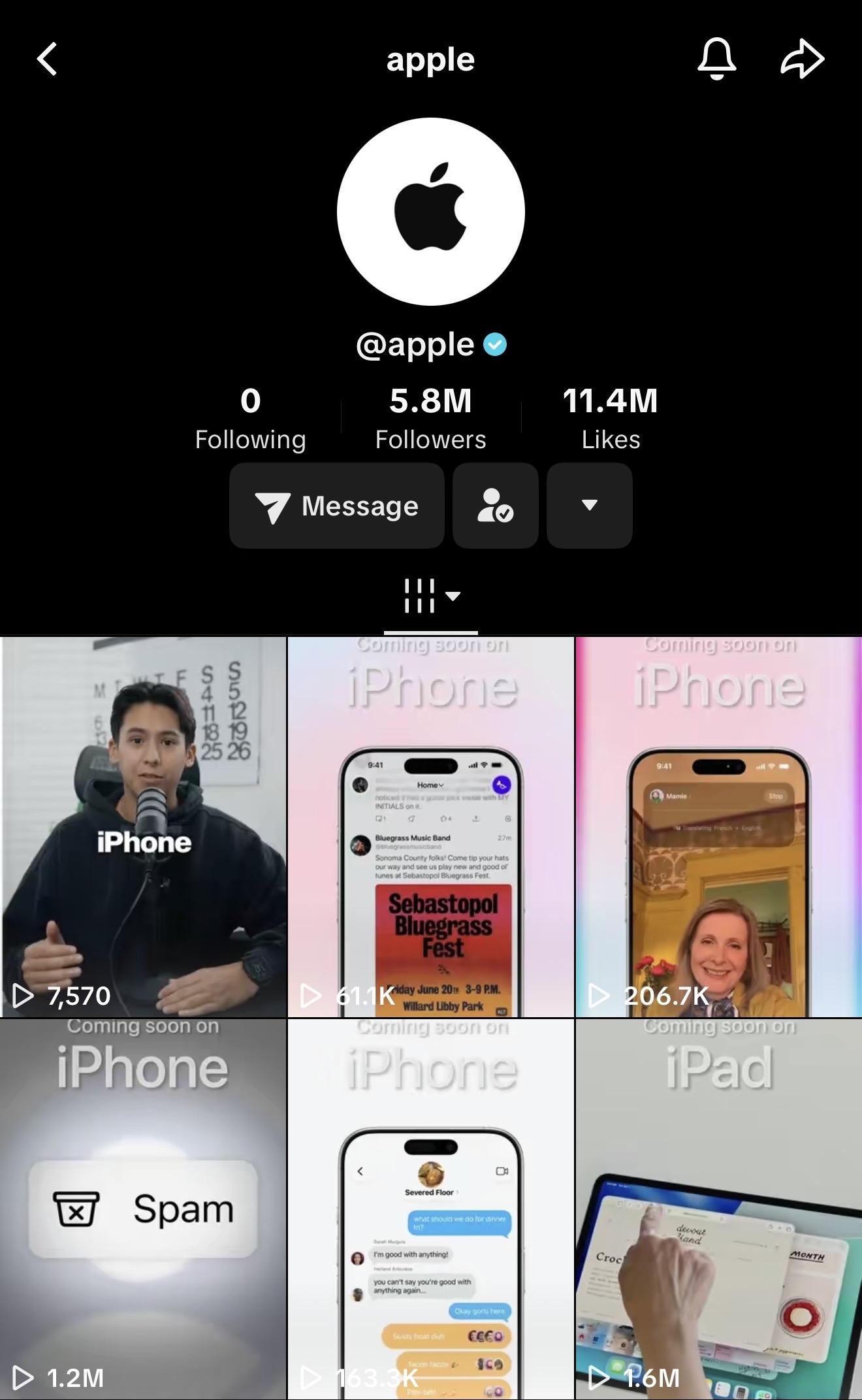 Featured on Apple TikTok